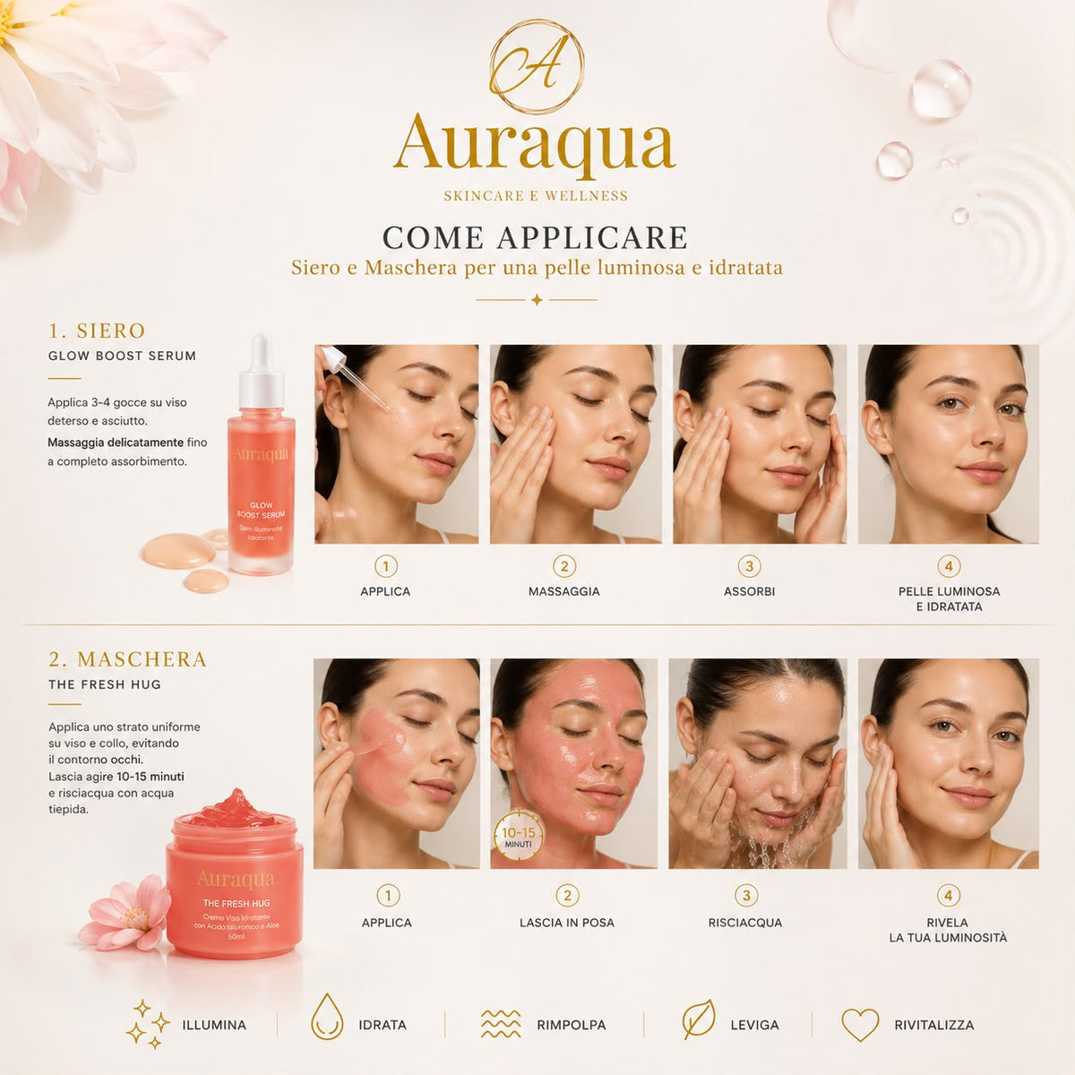 Skincare Viso Illuminante al Bio Collagene & Centella Asiatica