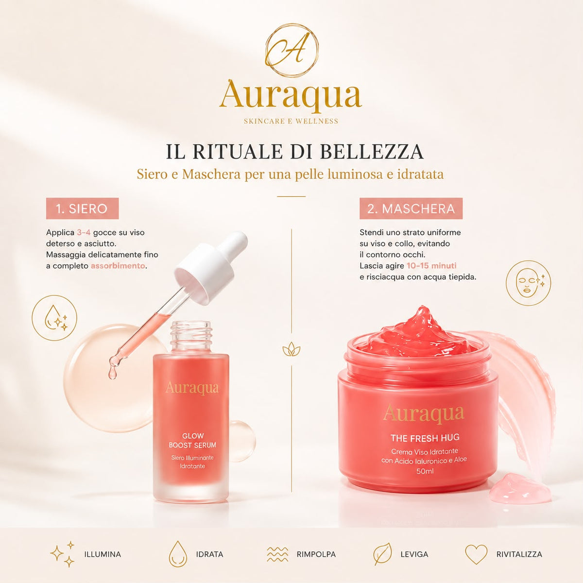 Skincare Viso Illuminante al Bio Collagene & Centella Asiatica