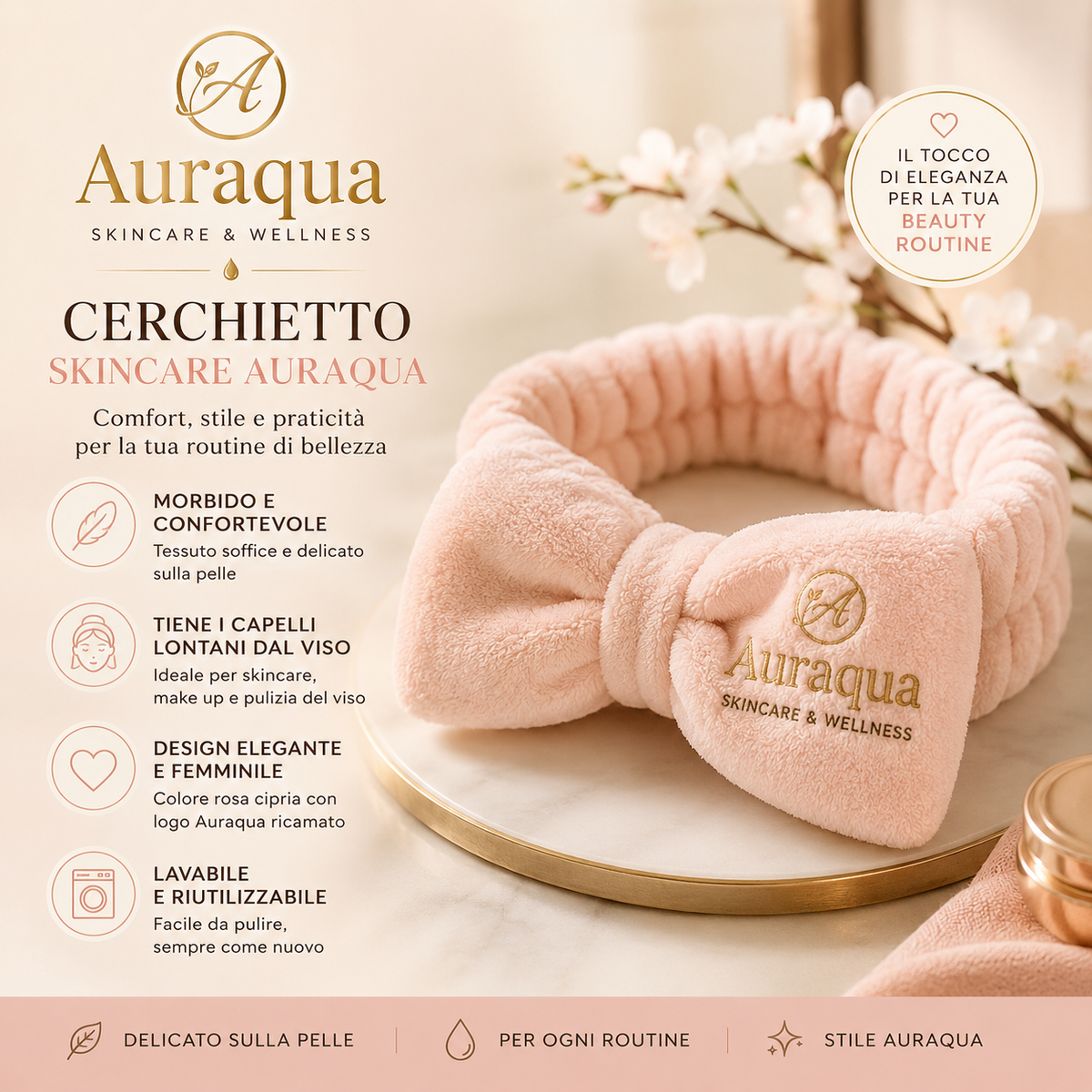 Auraqua Beauty Heandband - Cerchietto Skincare