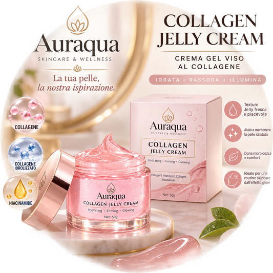 Auraqua collagen Jelly Cream - Crema gel viso al collagene